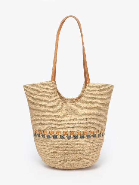 Sac PortÃ© Ã©paule L'atelier Du Crochet Raphia Le voyage en panier Beige l'atelier du crochet AM804 vue secondaire 4