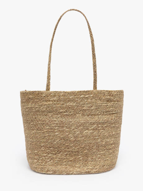 Sac PortÃ© Ã©paule Estival Paille Le voyage en panier Beige estival PM893 vue secondaire 4