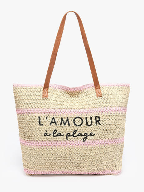 Sac PortÃ© Ã©paule Cabas Polyester Gerard pasquier Rose cabas P25022