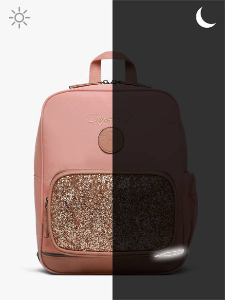 Sac Ã  Dos 2 Compartiments Cameleon Rose vintage fantasy SD33 vue secondaire 7