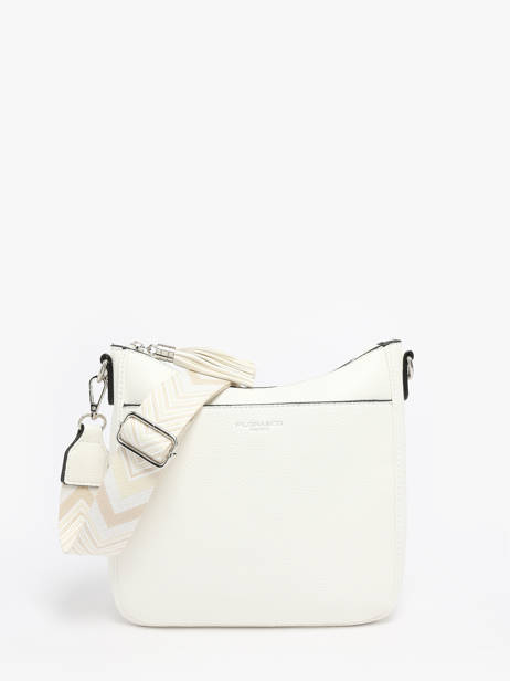 Sac BandouliÃ¨re Grained Miniprix Blanc grained F8575