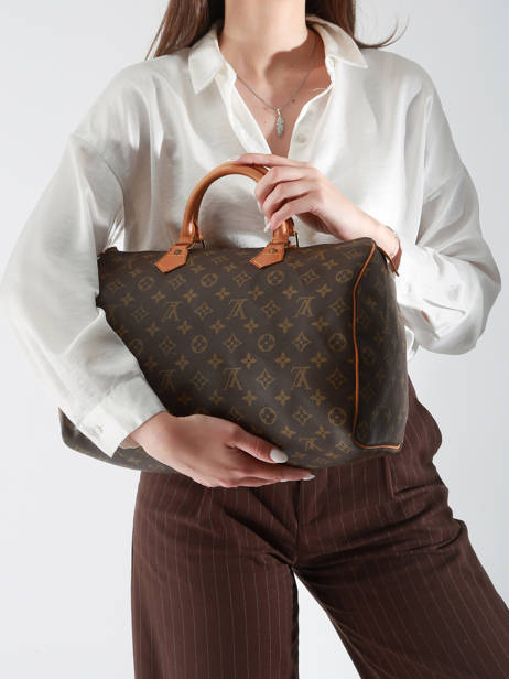 Sac à Main D'occasion Speedy 30 Monogrammé Louis vuitton Marron second life 1345894 vue secondaire 1