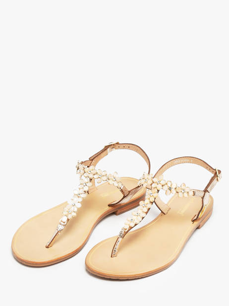 Nu-pieds En Cuir Les tropeziennes Or women HOFLEUR vue secondaire 1