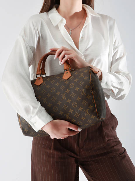 Sac à Main D'occasion Speedy 35 Monogrammé Louis vuitton Marron second life 1353782 vue secondaire 1