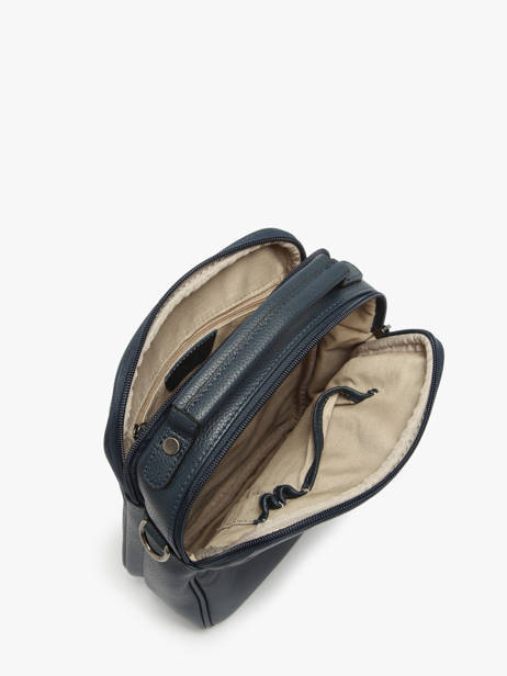 Sac BandouliÃ¨re Flandres Cuir Etrier Bleu flandres EFLA732M vue secondaire 3