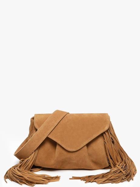 Sac BandouliÃ¨re Suzon M Folk Cuir Paul marius Marron folk SUZOMFOL