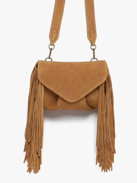 Sac BandouliÃ¨re Suzon M Folk Cuir Paul marius Marron folk SUZOMFOL vue secondaire 2