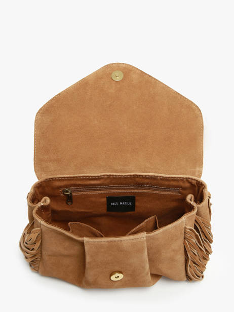 Sac BandouliÃ¨re Suzon M Folk Cuir Paul marius Marron folk SUZOMFOL vue secondaire 3