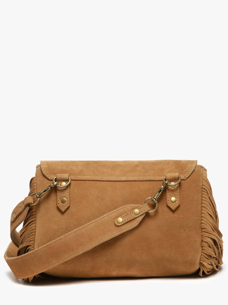Sac BandouliÃ¨re Suzon M Folk Cuir Paul marius Marron folk SUZOMFOL vue secondaire 4