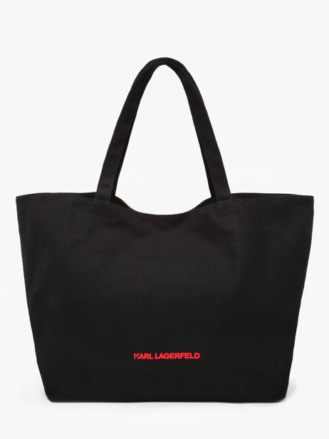 Sac Porté épaule K Signature Coton Karl lagerfeld Noir k signature A3W50111 vue secondaire 3
