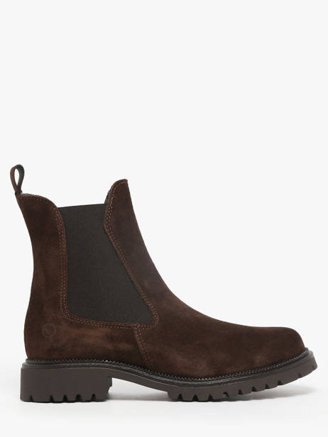Bottines En Cuir Tamaris Marron accessoires 41