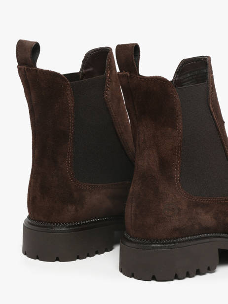 Bottines En Cuir Tamaris Marron accessoires 41 vue secondaire 2