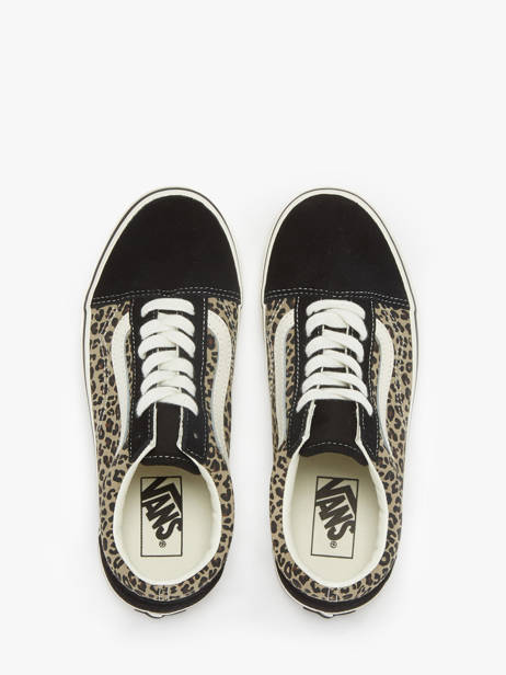 Sneakers Old Skool En Cuir Vans Noir accessoires D6WYY61 vue secondaire 3