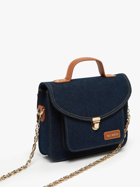 Sac Bandoulière Melle George Denim Brut Paul marius Bleu denim brut GEOR2DEB vue secondaire 1