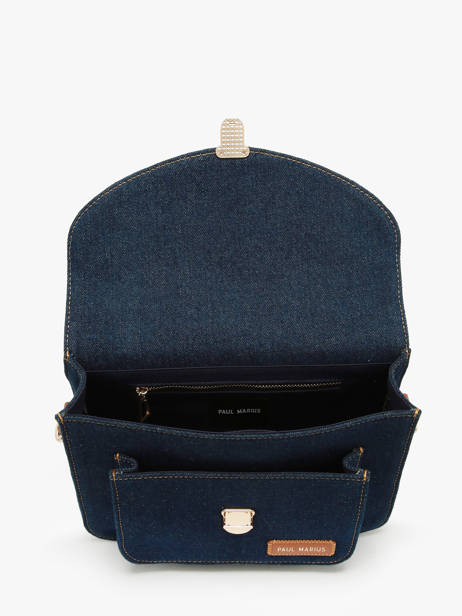 Sac Bandoulière Melle George Denim Brut Paul marius Bleu denim brut GEOR2DEB vue secondaire 2
