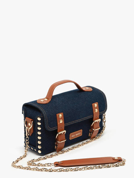 Sac Bandoulière L'artisan Denim Brut Paul marius Bleu denim brut ARTI2DEB vue secondaire 1