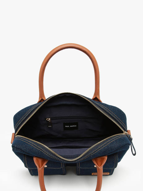Sac Bandoulière Le Dandy S Denim Brut Paul marius Bleu denim brut DANDSDEB vue secondaire 2