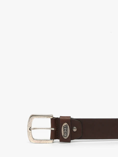 Ceinture Ajustable Von dutch Marron belt HERTS vue secondaire 1