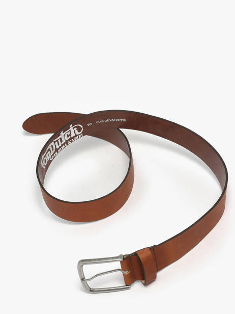 Ceinture Ajustable Von dutch Marron belt LINGO vue secondaire 2