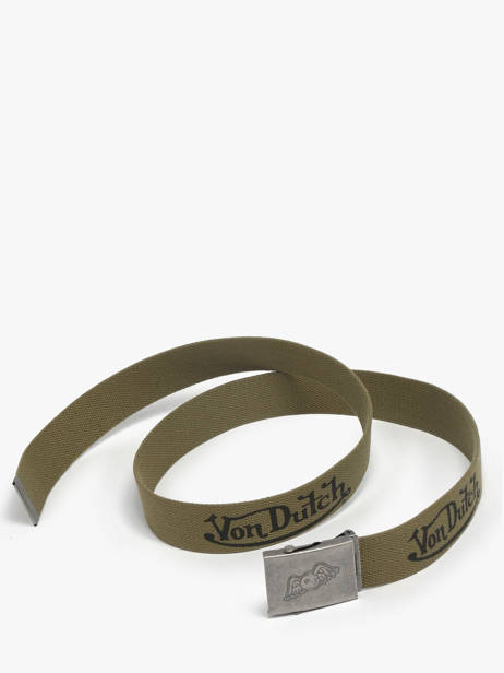 Ceinture Ajustable Von dutch Vert belt NYLON vue secondaire 2
