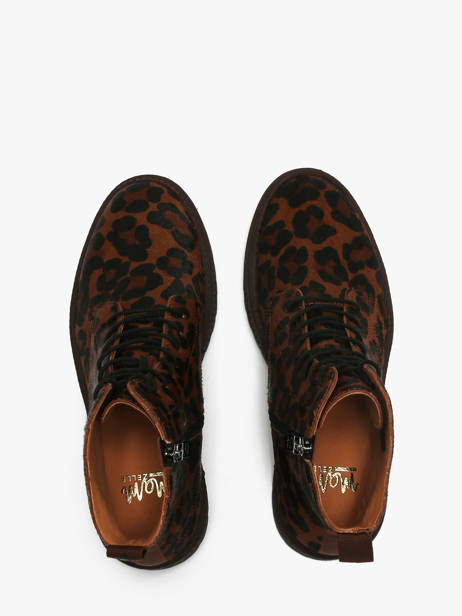 Bottines En Cuir Mam'zelle Marron women CSGOZ41 vue secondaire 4