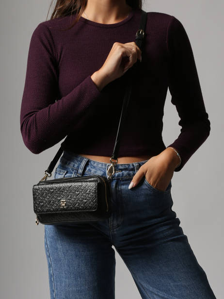 Sac Bandoulière Th Icon Tommy hilfiger Noir th icon AW17681 vue secondaire 1