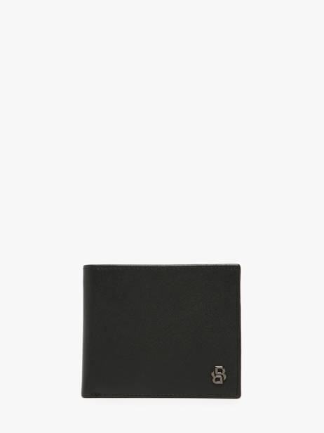 Portefeuille Porte-monnaie Saffiano Cuir Hugo boss Noir saffiano HLM526A