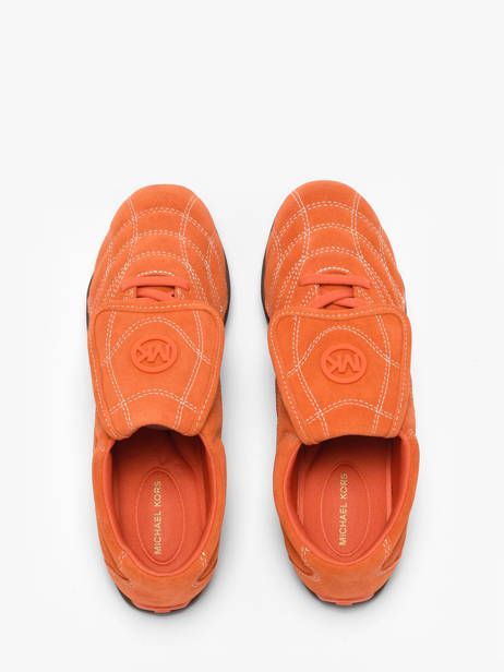 Sneakers En Cuir Michael kors Orange women YFS1S835 vue secondaire 3