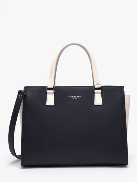 Sac Trapèze Smooth Cuir Lancaster Bleu smooth 4