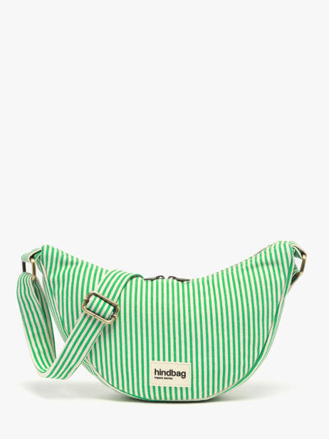 Sac Bandoulière Rayures Coton Hindbag Vert rayures RA