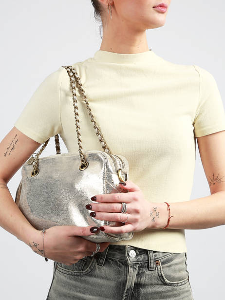 Sac Porté épaule Vintage Cuir Mila louise Blanc vintage 3889RX vue secondaire 1