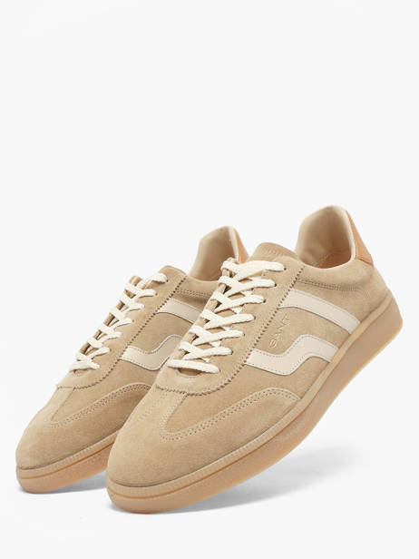 Sneakers En Cuir Gant Beige men CUZIG126 vue secondaire 2