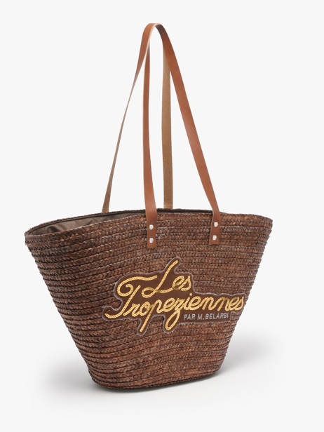 Sac Porté épaule Milos Paille Les tropeziennes Marron milos TZ01 vue secondaire 2