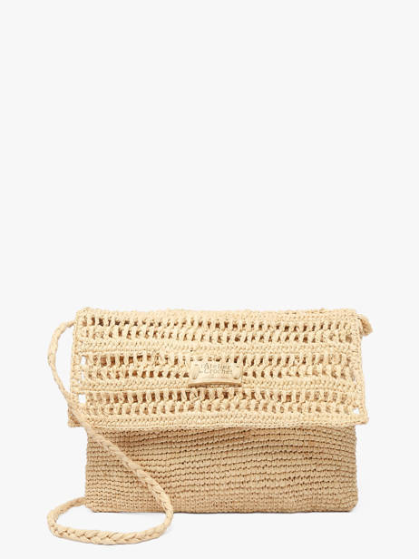 Sac Bandoulière L'atelier Du Crochet Raphia Le voyage en panier Beige l'atelier du crochet AM827