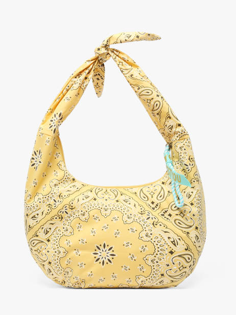Sac Porté épaule Bandana Coton Le voyage en panier Jaune bandana PM970 vue secondaire 4