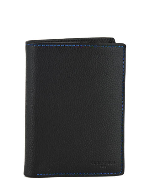 Portefeuille M Vertical ZippÃ© Charles Cuir Le tanneur Noir charles TCHA3311