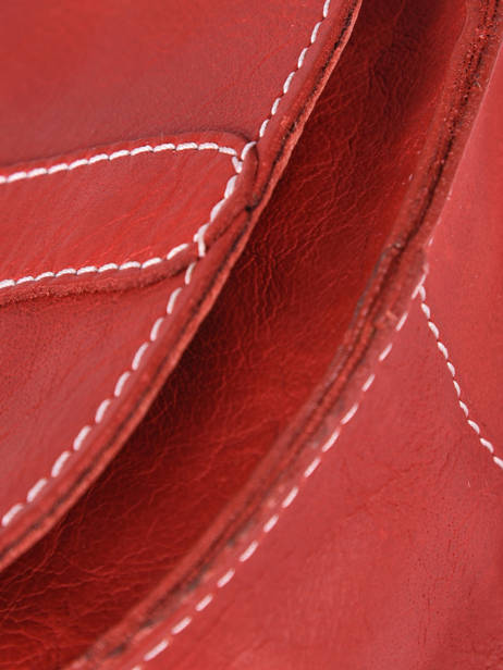 Sac BandouliÃ¨re Monmignon Cuir Paul marius Rouge vintage MIGNON vue secondaire 1