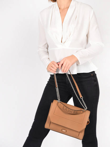Sac Ã  Main L Ninon Cuir Lancel Marron ninon A09223 vue secondaire 2