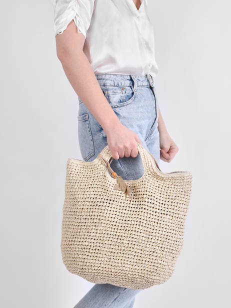 Sac PortÃ© Main Epis Paille Woomen Beige epis WEPIS02 vue secondaire 1