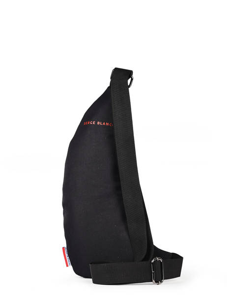 Sac BandouliÃ¨re Serge blanco Noir basik BSK11006 vue secondaire 4