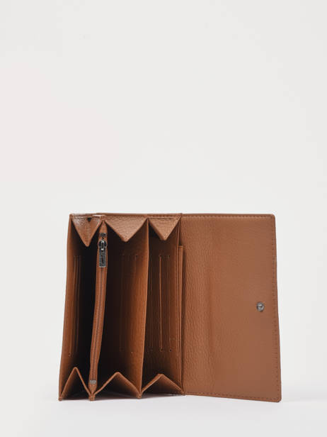 Portefeuille FoulonnÃ© Cuir  Yves renard Marron foulonne 29491 vue secondaire 1