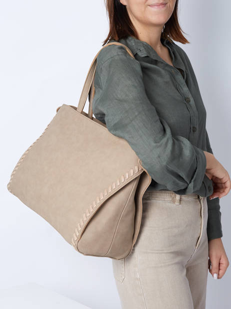 Porte Documents (Ã©paule) A4 Woomen Beige gentiane WGEN82 vue secondaire 1