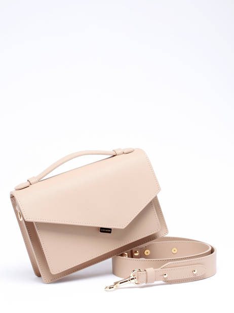 Sac BandouliÃ¨re ZoÃ© Cuir Lancaster Beige zoe 10 vue secondaire 2