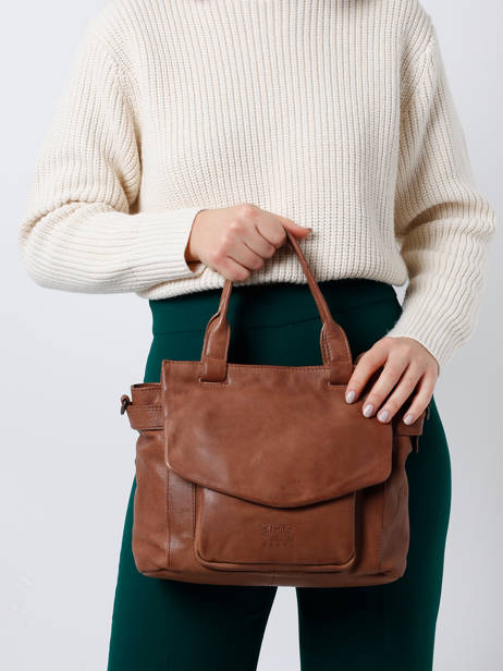 Sac PortÃ© Main Smart Basilic pepper Marron smart BSMA01 vue secondaire 1