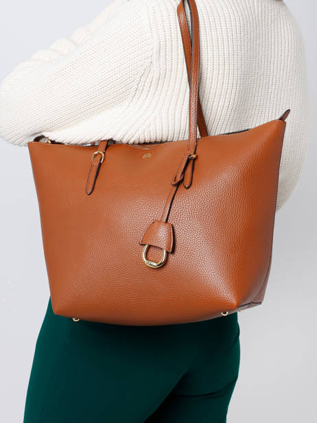 Sac PortÃ© Ã©paule Keaton 26 Lauren ralph lauren Marron merrimack 31747443 vue secondaire 1