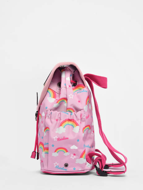 Sac Ã  Dos RÃ©tro 1 Compartiment Cameleon Rose retro 620 vue secondaire 4