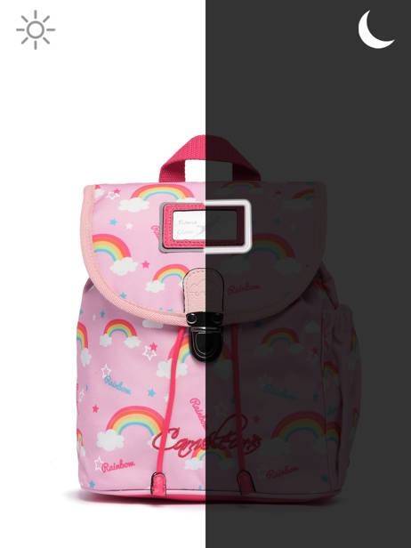 Sac Ã  Dos RÃ©tro 1 Compartiment Cameleon Rose retro 620 vue secondaire 9