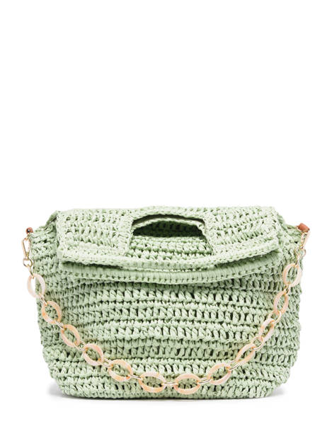 Sac PortÃ© Main Barcelone Paille Gerard pasquier Vert barcelone P231609