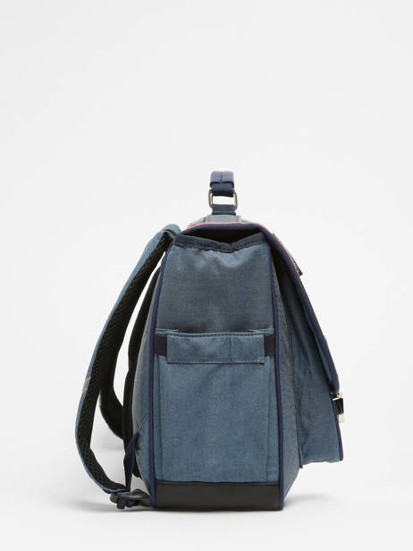 Cartable 2 Compartiments Caramel et cie Bleu fier GA vue secondaire 2